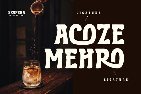 Skopera - Coffee Display Font Font twinletter 