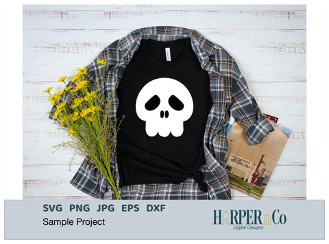 SKULL 2 SVG PNG Cut EPS File SVG HarperNCo 