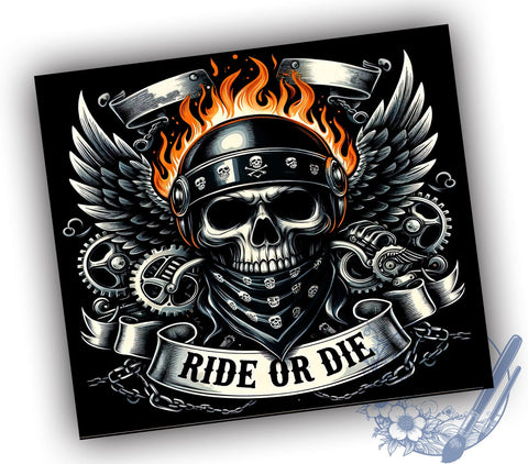 Skull Design, Motorcycle Lover, Tumbler PNG, Sublimation Art, Biker Gift, Edgy Decor, Skull Art, Digital Download Sublimation ToriDesigns 