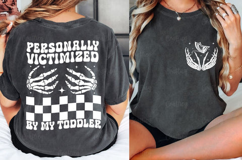 Skull hand Front and Back SVG T shirt Design SVG Designangry 