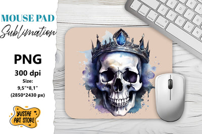 Skull mouse pad sublimation. Halloween mouse pad Sublimation Yustaf Art Store 