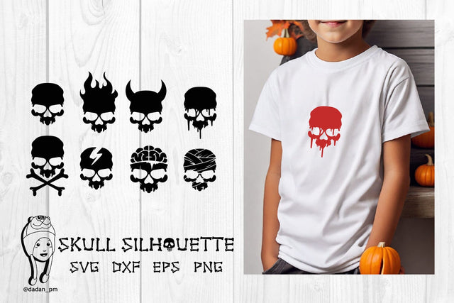 skull silhouette svg SVG dadan_pm 