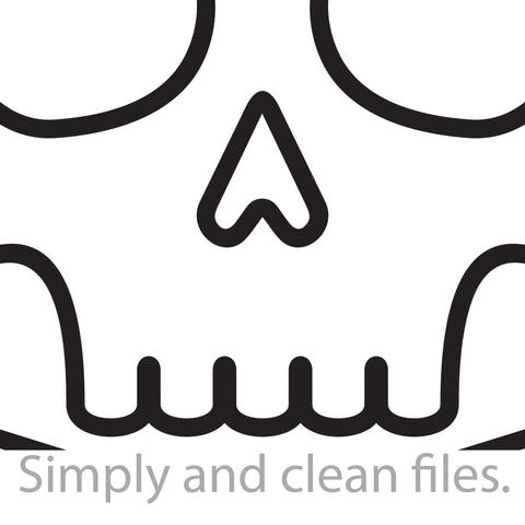 Skull with crossed bones (pirate symbol) SVG TribaliumArtSF 