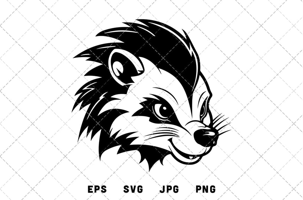 Skunk Mascot Graphics - JPG, SVG, PNG, EPS - Digital Download with ...