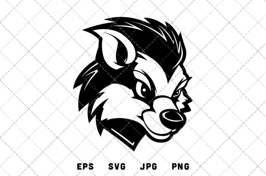 Skunk Mascot Graphics - JPG, SVG, PNG, EPS - Digital Download with ...