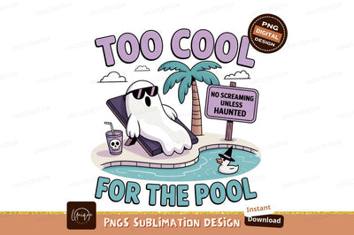 Skunk relaxing poolside with drink and duck sunglasses Sublimation Designangry 