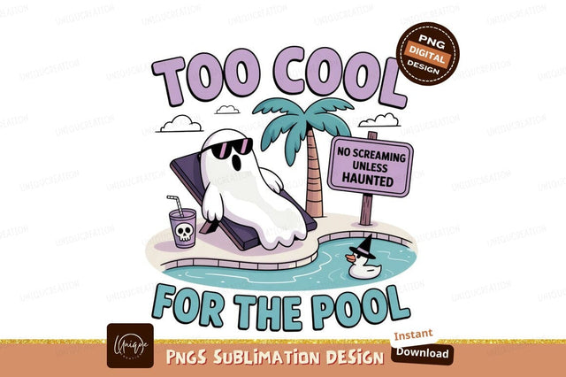 Skunk relaxing poolside with drink and duck sunglasses Sublimation Designangry 