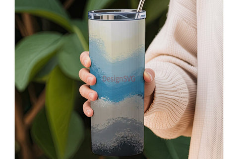 Sky & Concrete 20oz Tumbler Wrap Sublimation DesignSVG 