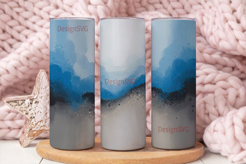 Sky & Concrete 20oz Tumbler Wrap Sublimation DesignSVG 