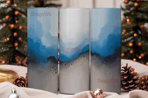 Sky & Concrete 20oz Tumbler Wrap Sublimation DesignSVG 