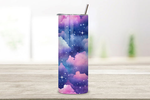 Sky Tumbler Sublimation | Seamless Wrap Design | 20oz Skinny, Sky Tumbler Wrap | 20 oz Skinny Design | Sky Tumbler Design Sublimation FloridPrintables 