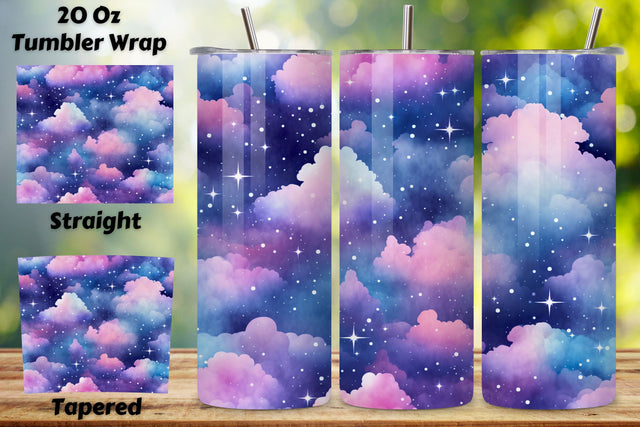 Sky Tumbler Sublimation | Seamless Wrap Design | 20oz Skinny, Sky Tumbler Wrap | 20 oz Skinny Design | Sky Tumbler Design Sublimation FloridPrintables 