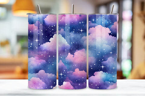Sky Tumbler Sublimation | Seamless Wrap Design | 20oz Skinny, Sky Tumbler Wrap | 20 oz Skinny Design | Sky Tumbler Design Sublimation FloridPrintables 