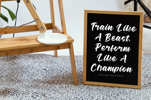 Skyfire Nightfall - Handwritten Script Font Font Letterena Studios 