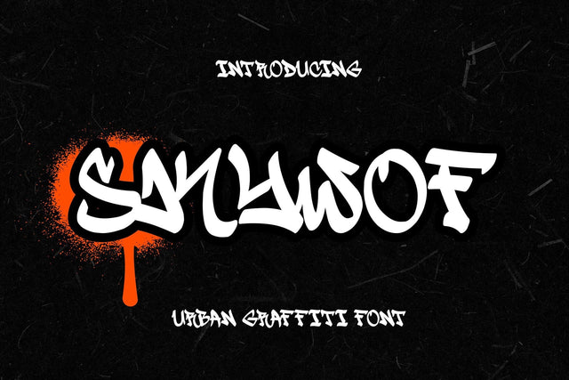Skyfow - A Handwritten Monoline Graffiti Font Mozzatype 
