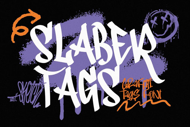 Slaber Tags - Graffiti Font Font Mozzatype 