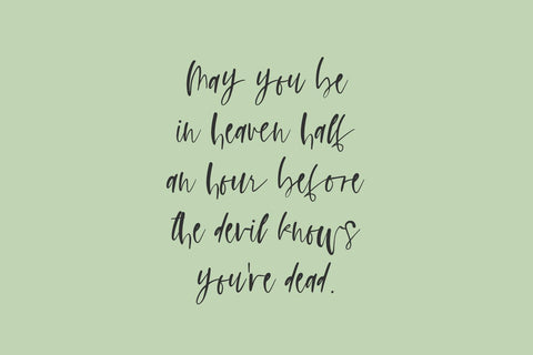 Slainte Script Font Beck McCormick 