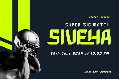 Slaxing - Sporty Display Font Font twinletter 