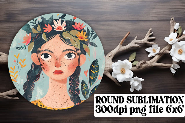 Sleek Lady Ornament - Sublimation Keychain Sublimation afrosvg 