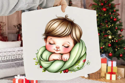 Sleeping Baby Clipart Bundle Sublimation SVGArt 