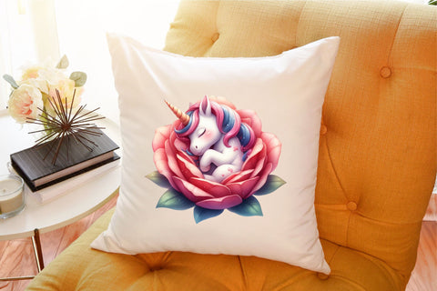 Sleeping Baby Unicorn Collection Clipart Sublimation designartist 