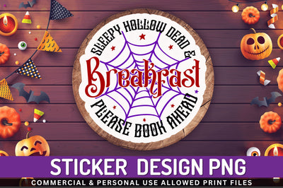 Sleepy hollow dead & Stickers Design Sublimation Regulrcrative 