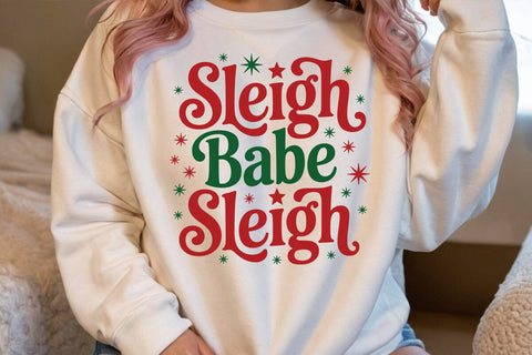 Sleigh Babe Sleigh SVG Angelina750 