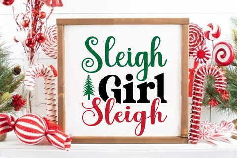 Sleigh Girl Sleigh SVG Angelina750 
