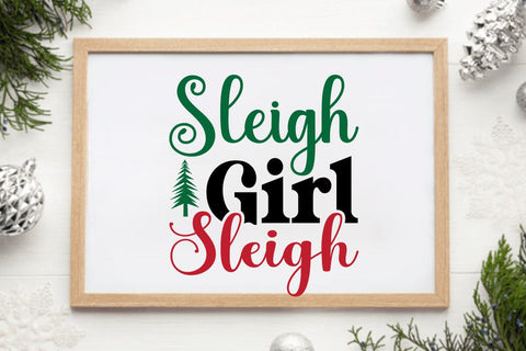 Sleigh Girl Sleigh SVG Angelina750 