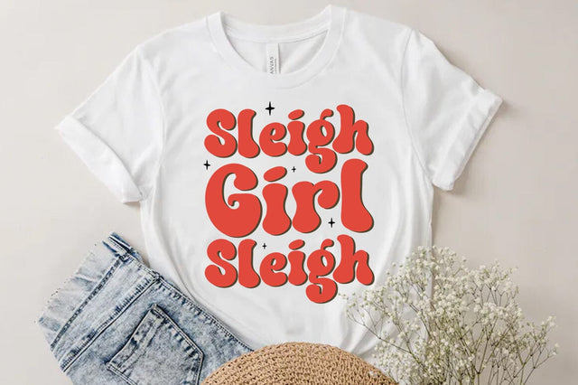 Sleigh Girl Sleigh SVG, Christmas SVG SVG FiveStarCrafting 