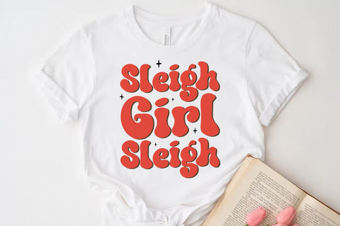 Sleigh Girl Sleigh SVG, Christmas SVG SVG FiveStarCrafting 