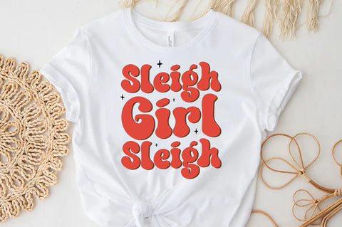 Sleigh Girl Sleigh SVG, Christmas SVG SVG FiveStarCrafting 