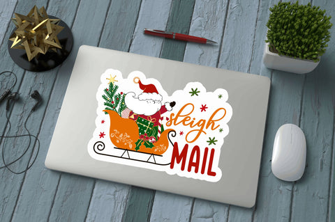 Sleigh mail Stickers Design Sublimation Regulrcrative 