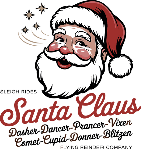 sleigh rides santa elaus dasher dancer prancer vixen comet cupid donner blitgen SVG Angelina750 