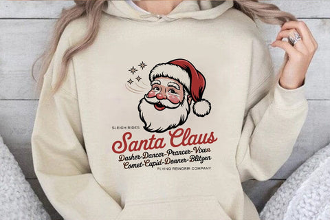 sleigh rides santa elaus dasher dancer prancer vixen comet cupid donner blitgen SVG Angelina750 