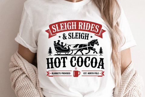 Sleigh Rides & Sleigh Hot Cocoa SVG Angelina750 
