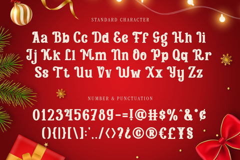 Sleighbells - Christmas Font Font Mozarella 