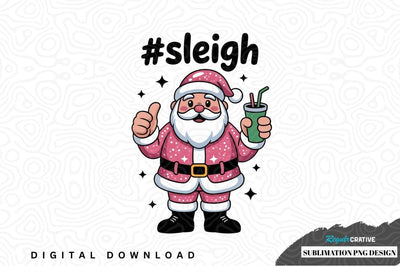 Sleighing santa sublimation png design Sublimation Regulrcrative 