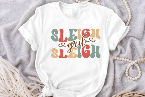 Slesgh girl sleigh, Retro Christmas Svg, Christmas shirt design, Christmas Mega bundle, Christmas Retro Svg, Vintage Christmas Svg, Retro Xmas png sublimation SVG FiveStarCrafting 