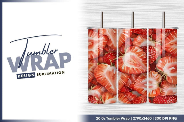Sliced Strawberries Fresh Fruit Red Berry Arrangement Sublimation Regulrcrative 
