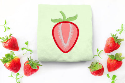 Sliced Strawberry Applique Embroidery Embroidery/Applique DESIGNS Risa Rocks It 