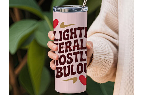Slightly Feral Tumbler Wrap PNG Sublimation DesignSVG 