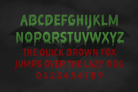 Slime and Blood Font Misti's Fonts 