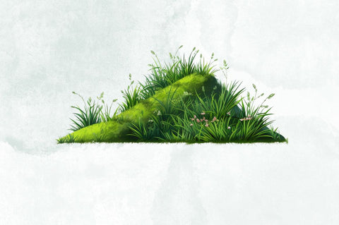 Slope with Grass Sublimation Clipart Bundle Sublimation Designangry 