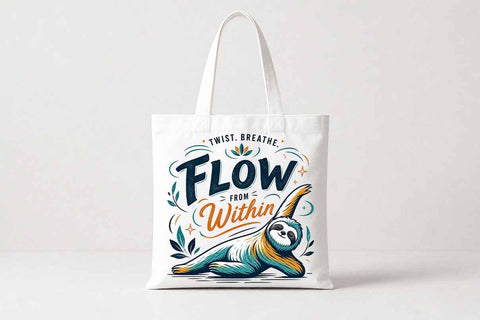 Sloth Quote PNG | Flow From Within Mindfulness Sublimation SVG BillahCrafts 