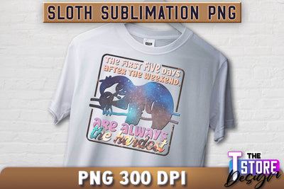 Sloth Quotes Sublimation | PNG Design | Lazy Design v.2 Sublimation The T Store Design 