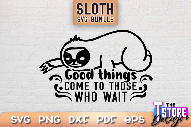 Sloth SVG Design | Lazy Design SVG | SVG File SVG The T Store Design 
