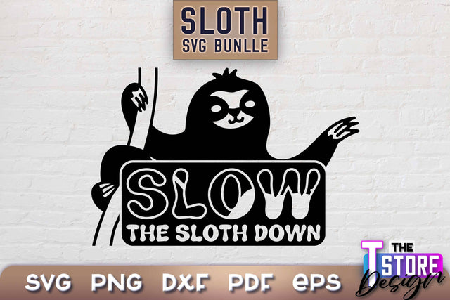 Sloth SVG Design | Lazy Design SVG | SVG File SVG The T Store Design 