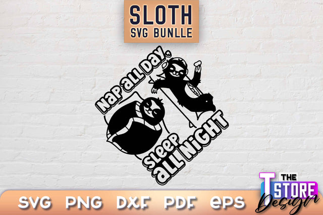 Sloth SVG Design | Lazy Design SVG | SVG File SVG The T Store Design 