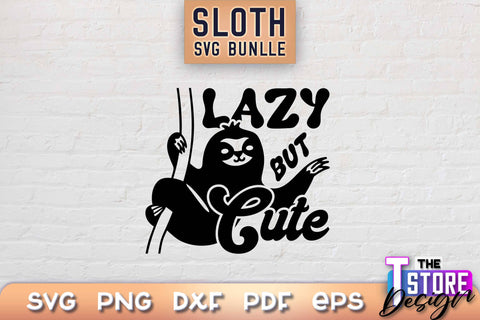 Sloth SVG Design | Lazy Design SVG | SVG File SVG The T Store Design 